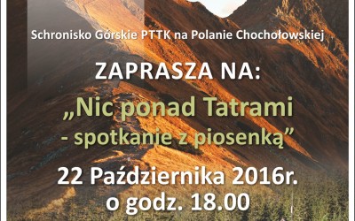 Nic ponad Tatrami – spotkanie z piosenką